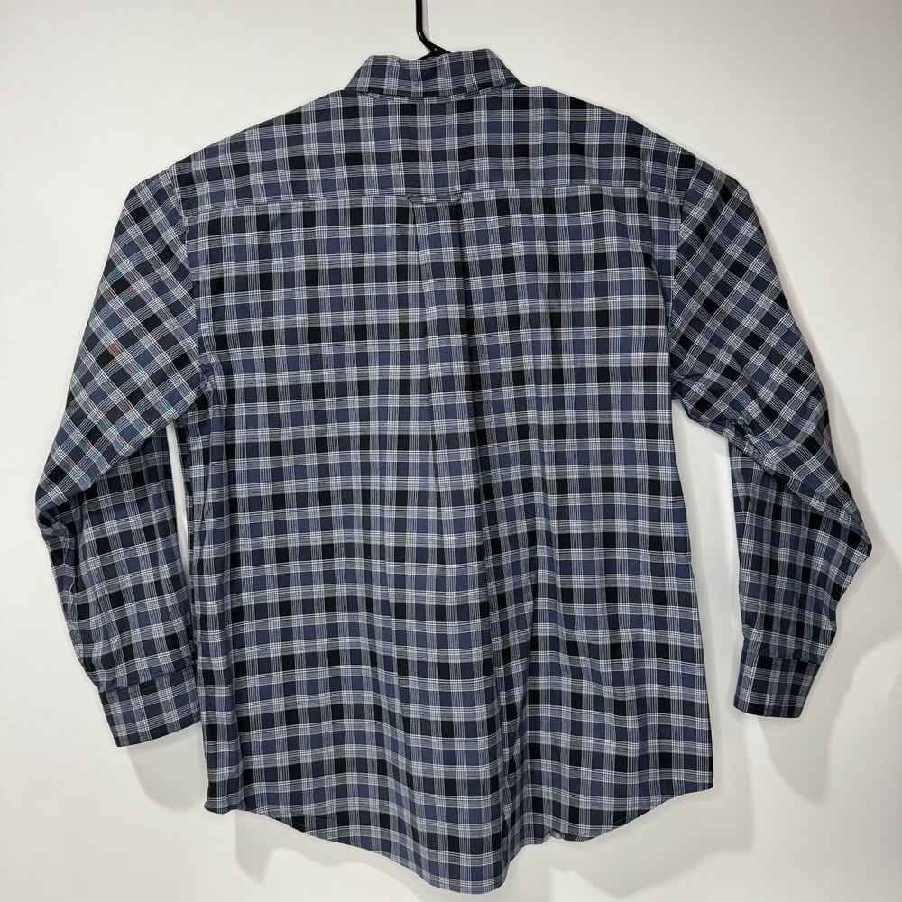 Orvis Signature Twill Men's Button Down Shirt. Size XL Blue Plaid. 100% Cotton - Picture 2 of 12